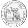 SREBRNA MONETA AFRICAN WILDLIFE SŁOŃ SOMALIJSKI LOSOWY ROCZNIK 1 oz 24H VM