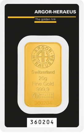 Sztaba złota ARGOR-HERAEUS/HERAEUS Kinebar 20 g