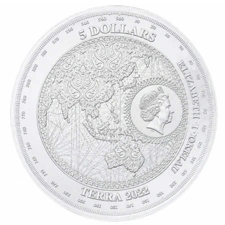 SREBRNA MONETA TERRA KULA ZIEMSKA 2022 1 oz 24H VM